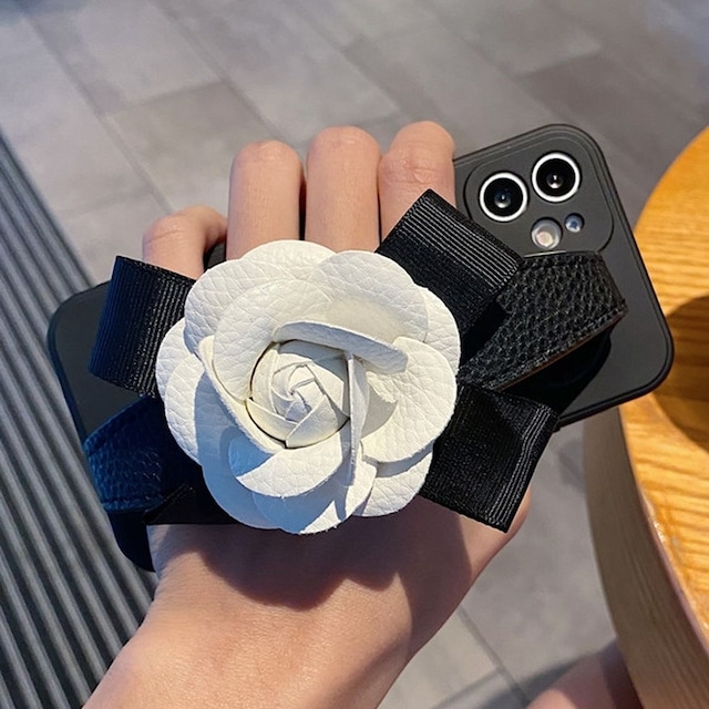 iPhone ケース ローズ リボン スマホケース M 250368