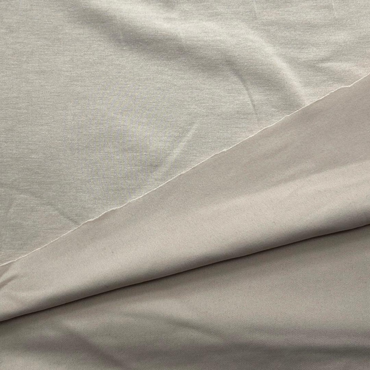 NY476◆2m◆綿ポリエステル混ソフトダンボールニット生地◆ベージュ