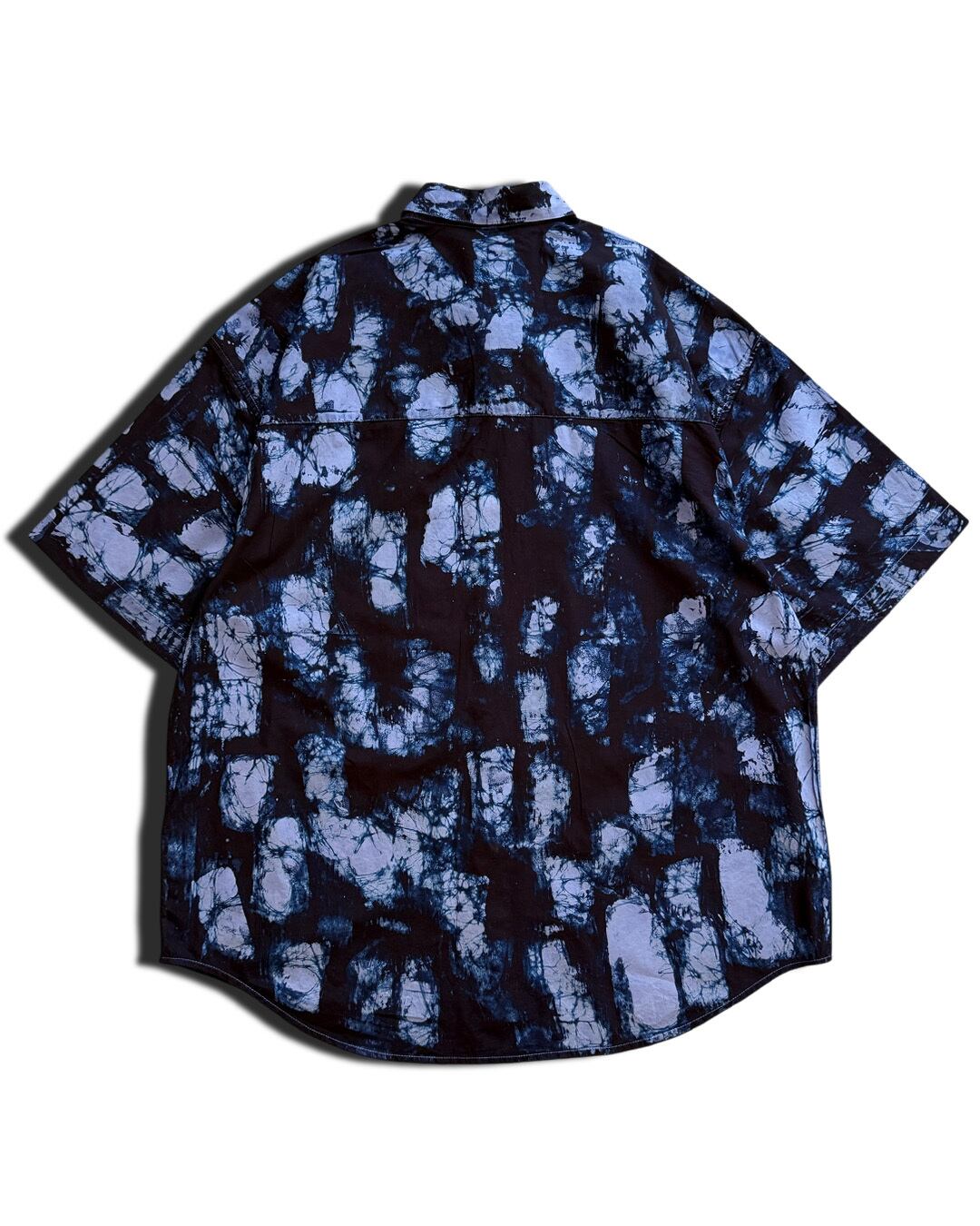 1着限定販売 / 最短即日発送】ろうけつ藍染めブロード ルーズフィット
