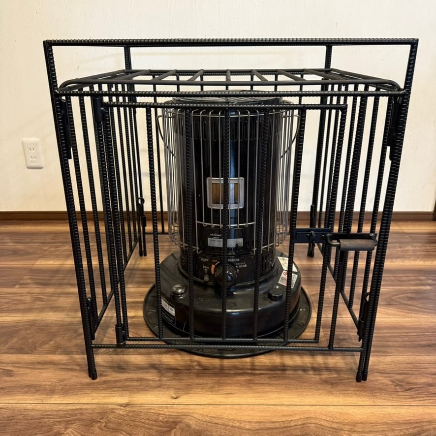 トヨトミ KS-67H対応 ストーブガード 工房金魚アイアンシリーズ 艶消し