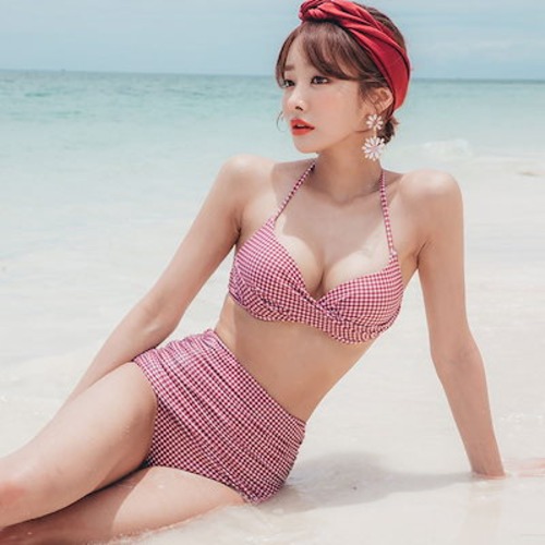 ビキニ交差デザインセクシーバストアップ水着レディースビキニ SwimwearLYZ30