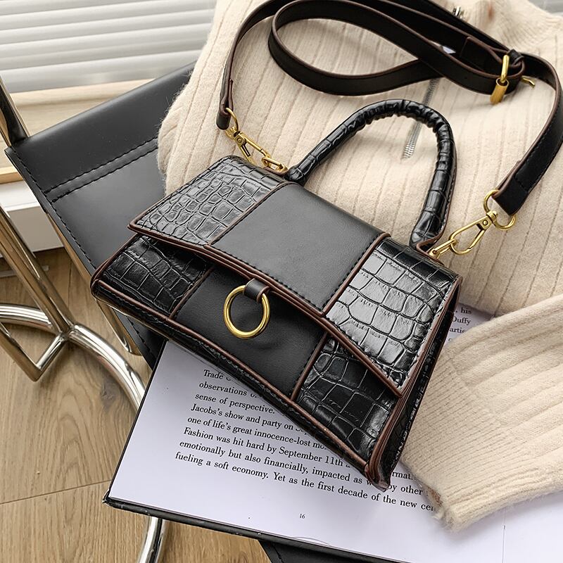 オータムウィンターレッド 秋物 冬物 スクウェア メッセンジャーバッグ 手作りハンドバック95135109206