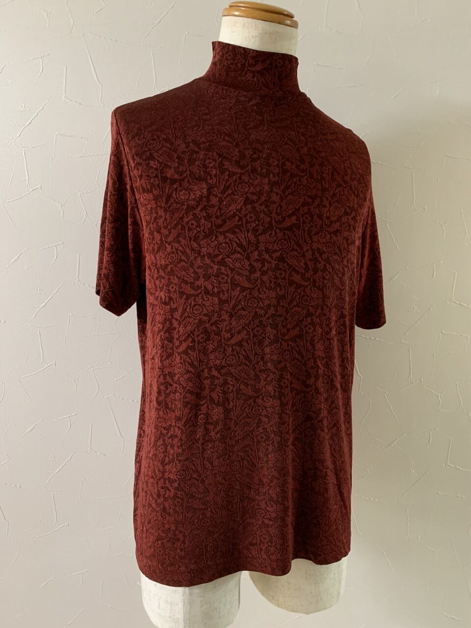 1990's Woven Pattern Short Sleeve Cut and Sewn