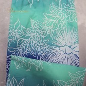 フラダンス 衣装 パウスカート ハレハワイイ ブルー系 PauSkirtShop 日本製 シングル グラデーション ケース付き ワントーン かわいい 華やか 鮮やか 明るい 爽やか 青 水色 白 ハワイアン アロハ ハワイアンプリント フラ ダンス レッスン