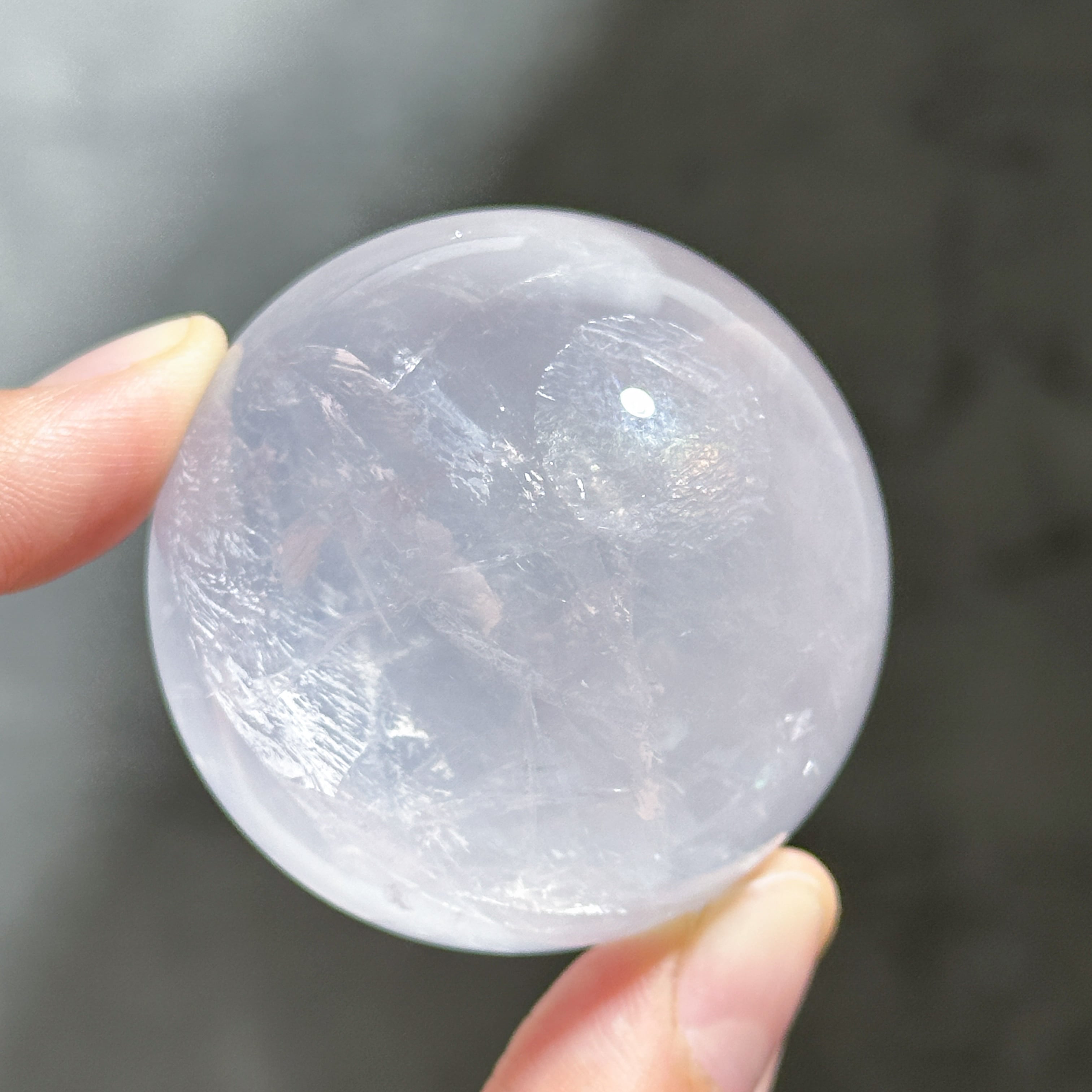 モザンビーク産スターローズクォーツ スフィア31◇Rose Quartz◇天然石・鉱物・パワーストーン