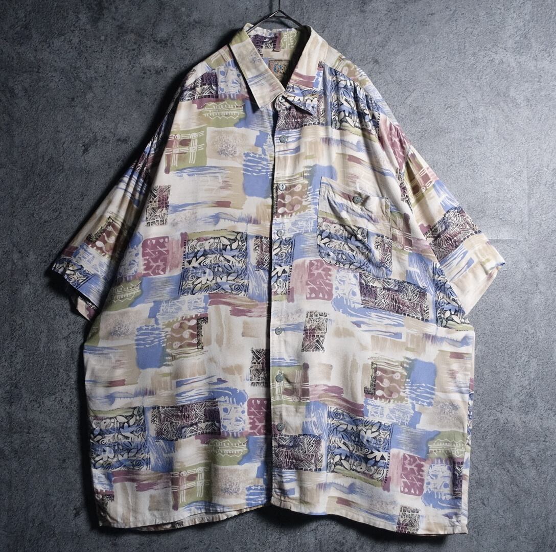 EURO Multicolor Abstract & Floral Design Shirt