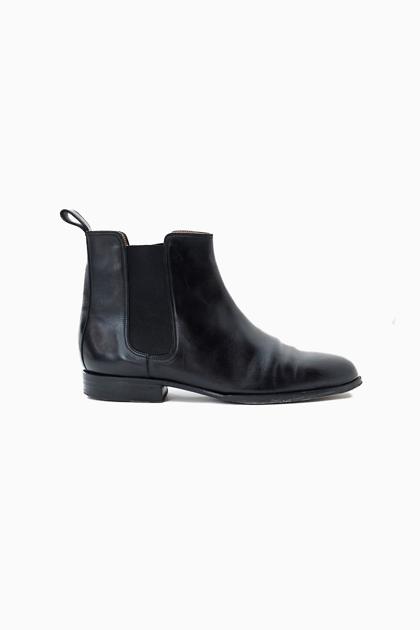 【Ladies】 イタリア製 POLO RALPH LAUREN BLACK CHELSEA BOOTS