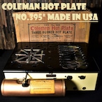 コールマン NO.395 ホットプレート アメリカ製 1940年代 ストーブ ビンテージ COLEMAN HOT PLATE 希少 実動品 完全分解メンテナンス済み