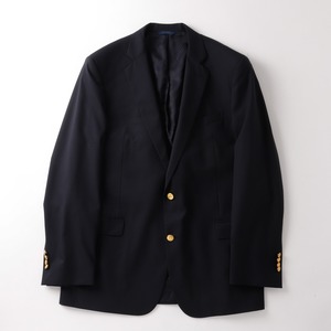 【極美品】BROOKS BROTHERS Made in Italy wool Navy blazer size44 gold button Italian fabric "CANONICO" mint condition ／ブルックス ブラザーズ  高級生地 ウール 紺ブレ ネイビー ジャケット サイズ44 金ボタン イタリア製生地 カノニコ 定価約15万 マディソン