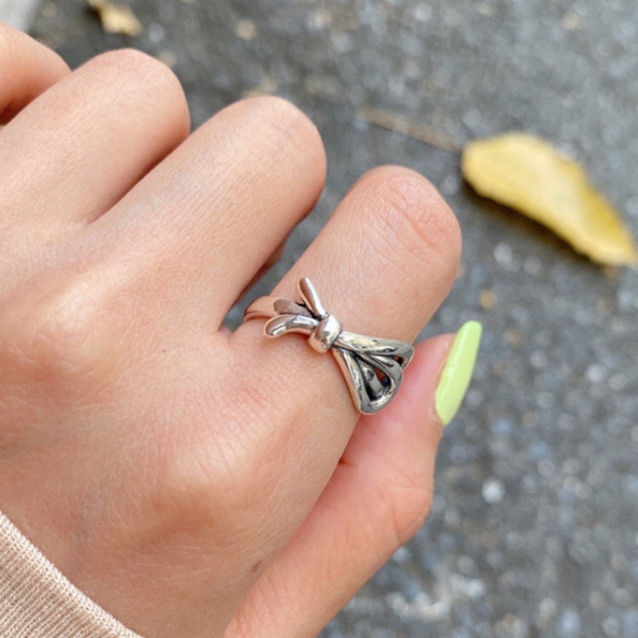 在庫限り・SV925ribbonring