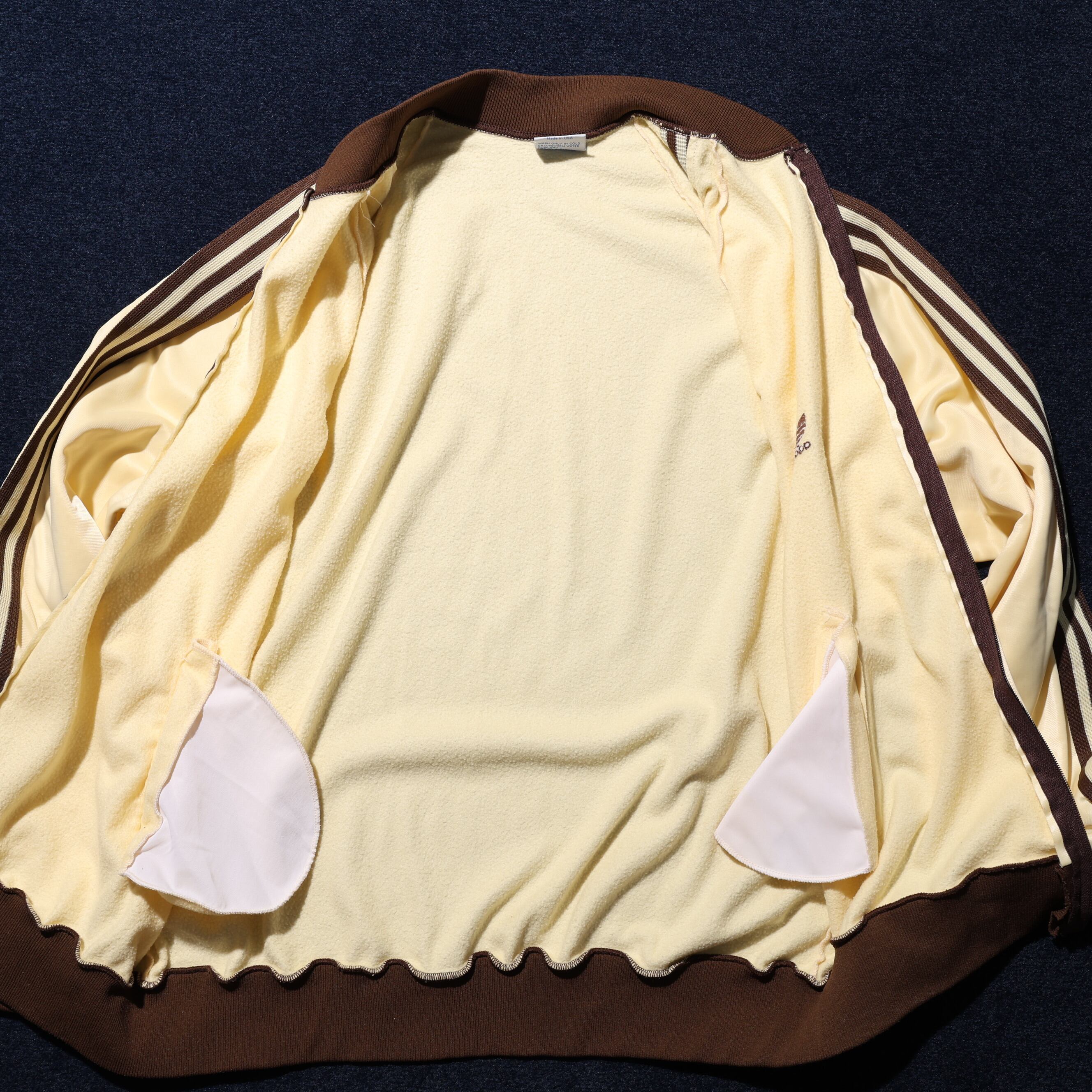 XL ベージュ×ブラウン ATP 80s USA adidas トラックジャケット 