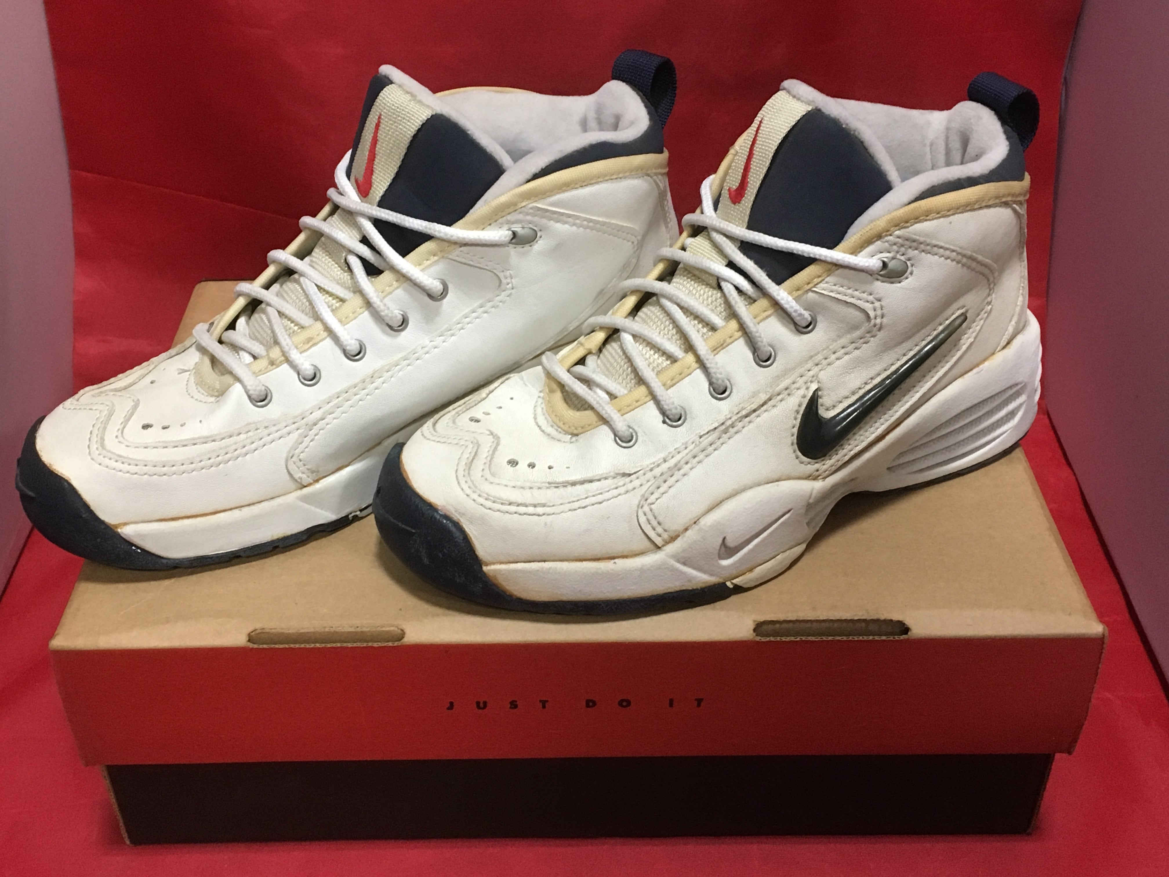 NIKE(ナイキ)AIR ASCEND(エア アセンド)6.5 24.5cm ホワイト/ネイビー 90s⑩