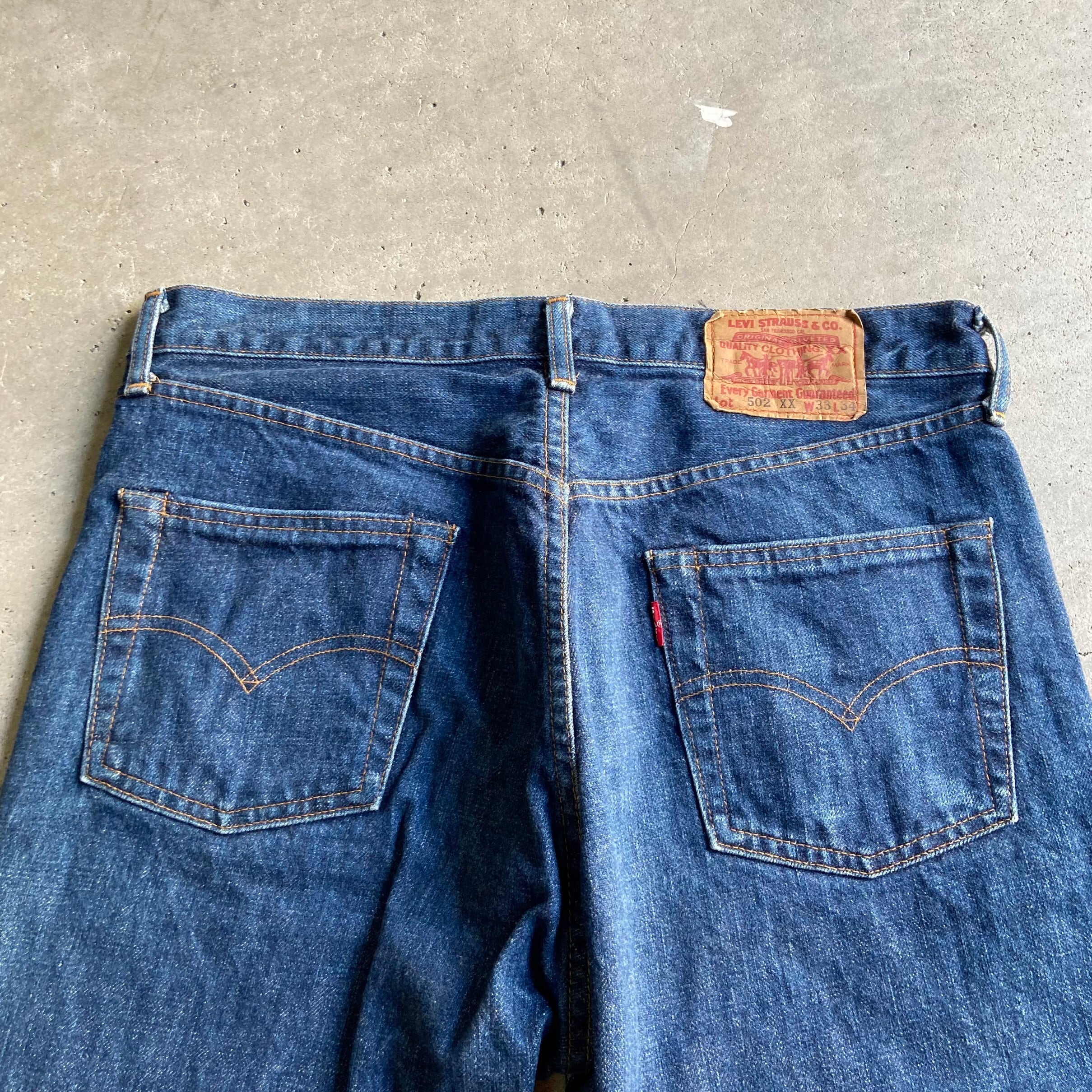 Levi’s 502XX リーバイス ビッグE 赤耳 60年代 復刻 TALONジップ デニムパンツ メンズW33 古着 ジーンズ  ストレート【デニムパンツ】 | cave 古着屋【公式】古着通販サイト