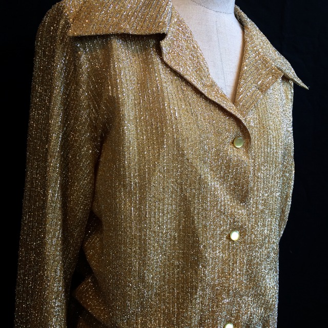 70s Metalic Gold Bodysuit