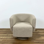 ASPLUND RESORTIR WRAP LOUNGE CHAIR SWIVEL アスプルンド ラウンジチェア ベージュ 回転タイプ 【中古】【250サイズ】