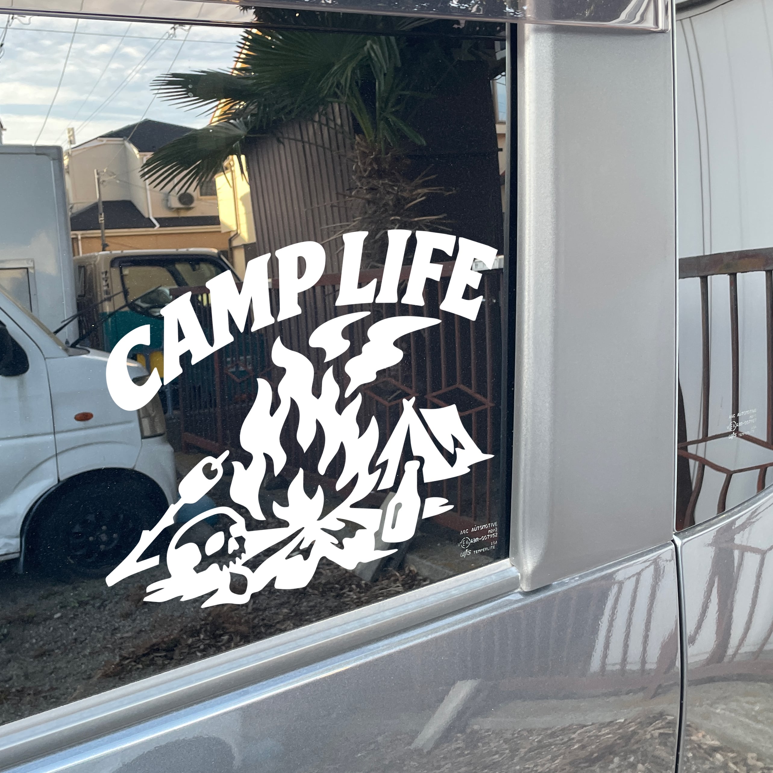キャンプ ステッカー アウトドア用 防水 屋外対応 耐久 CAMPLIFE