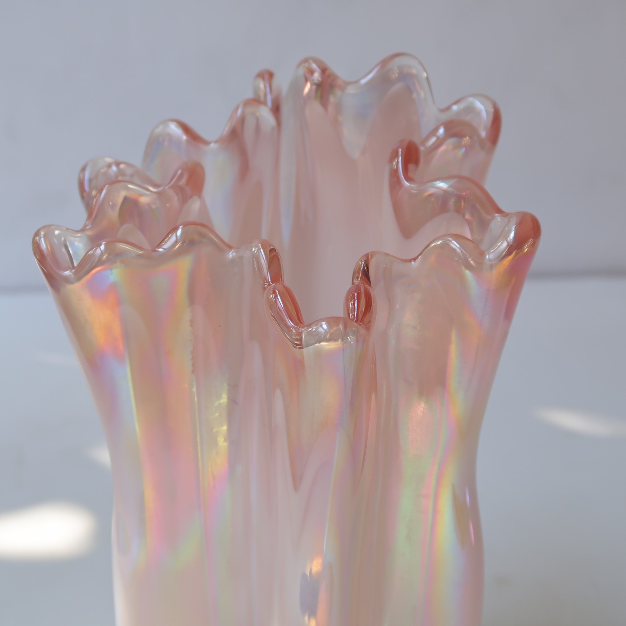 ピンクオーロラの花瓶