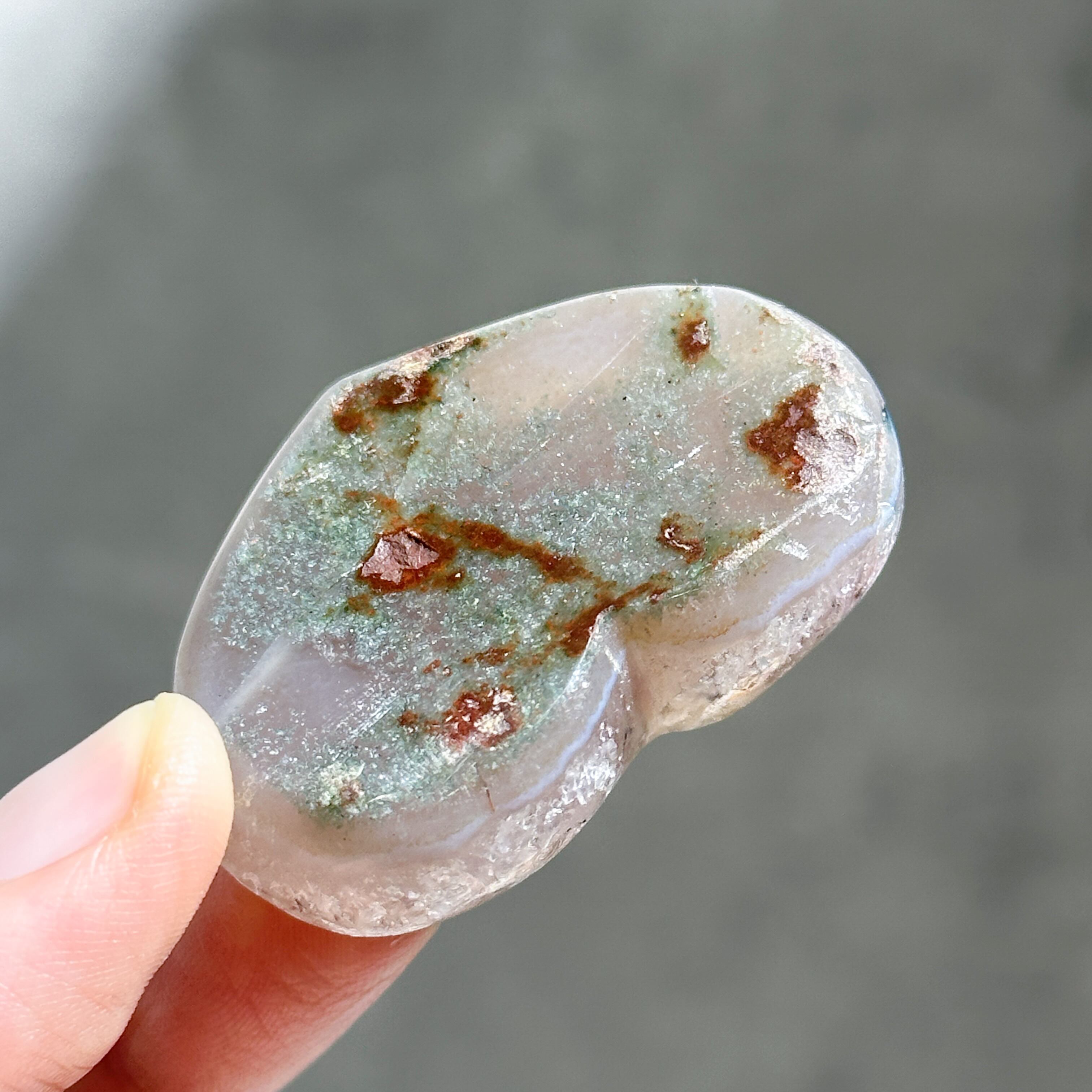 アゲート×アメジスト ハート52◇ Agate× Amethyst ◇天然石・鉱物