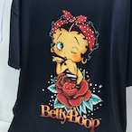 Betty BoopグラフィックTシャツ ブラック ベディちゃん