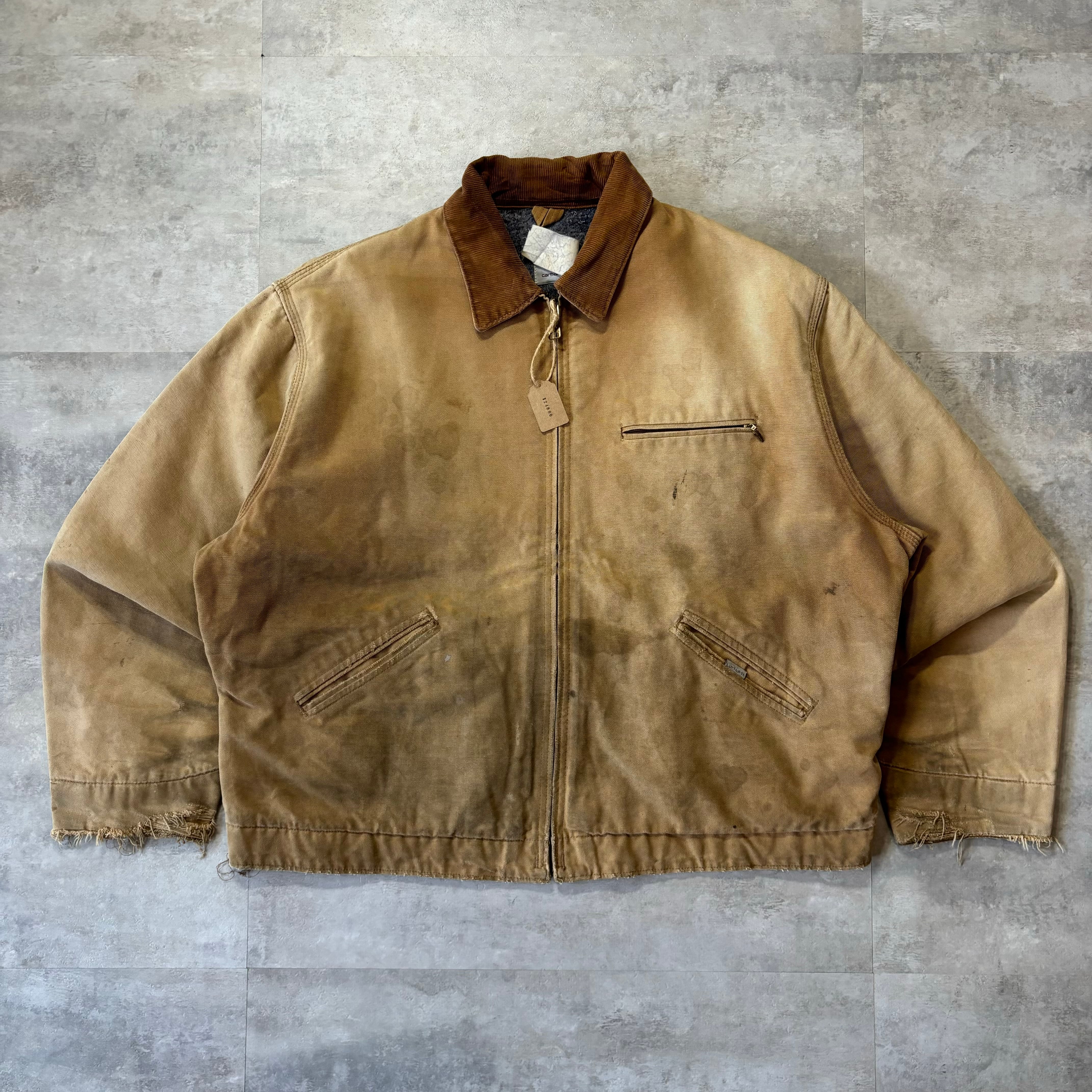 80's vintage usa製 carhartt カーハート デトロイトジャケット 短丈 キャメル no.1221