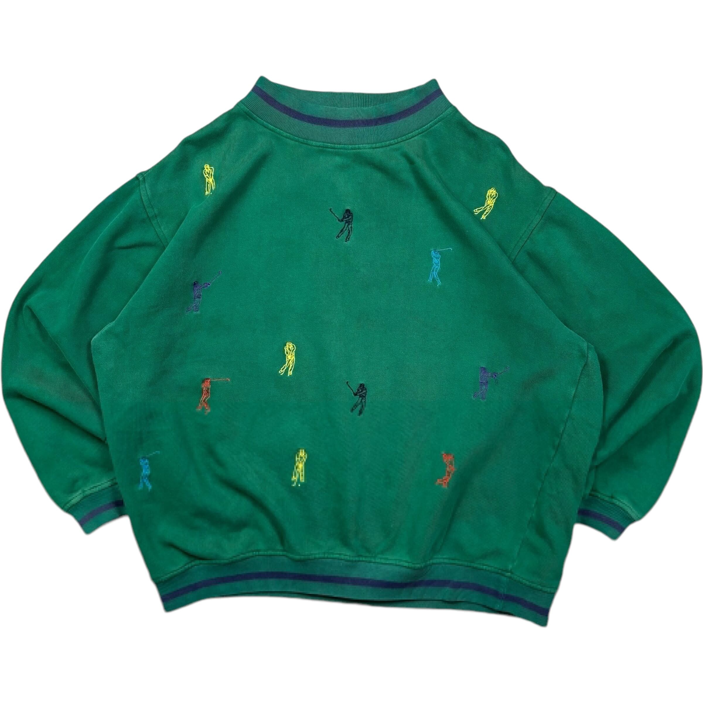 《L》great lakes グレイトレイクス スウェット 刺繍 90年代〜 No.4228