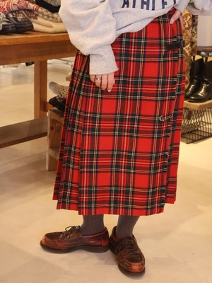 plaid pattern kilt skirt【1948】