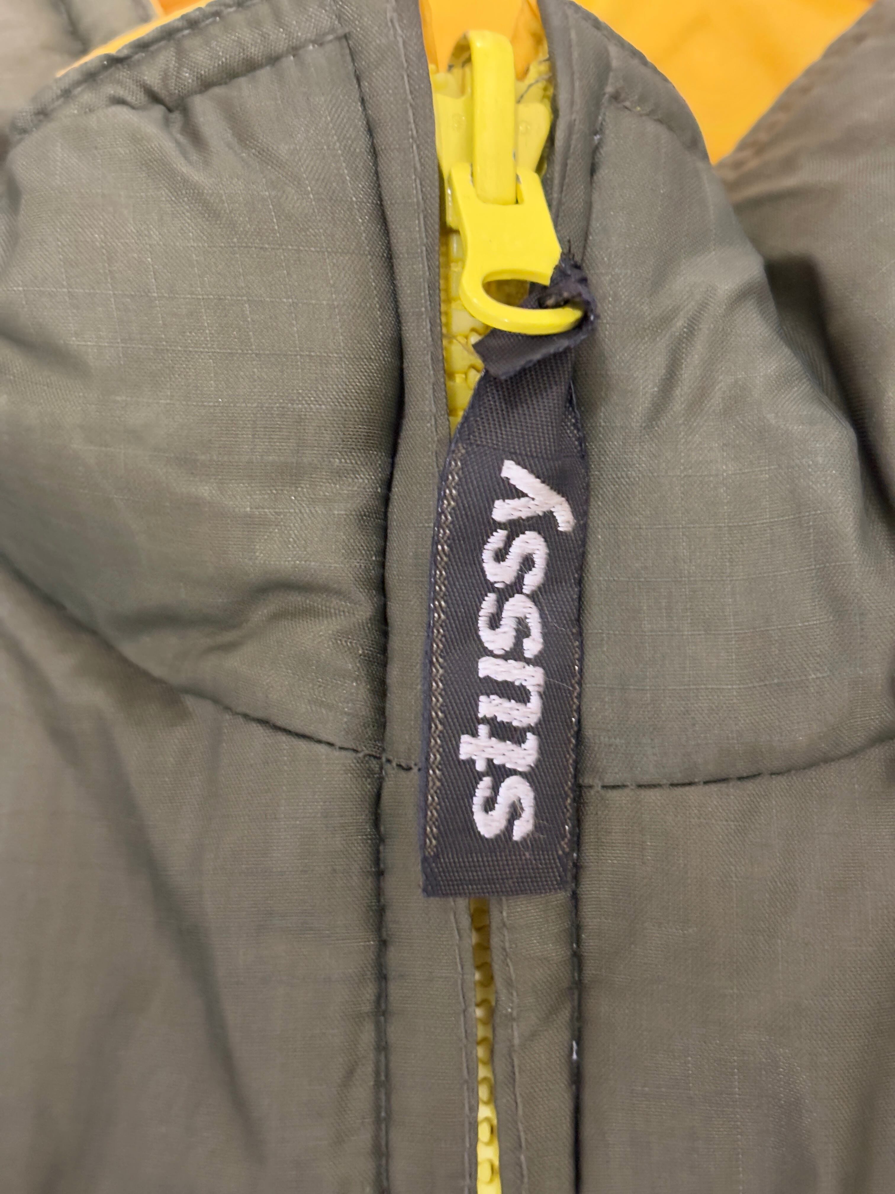 90s OLD STUSSY/Reversible Fishing Down Vest/Fishing Vest/L