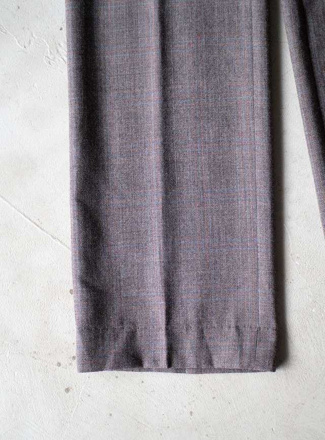 unknown 1990s Wool Glen-plaid trousers
