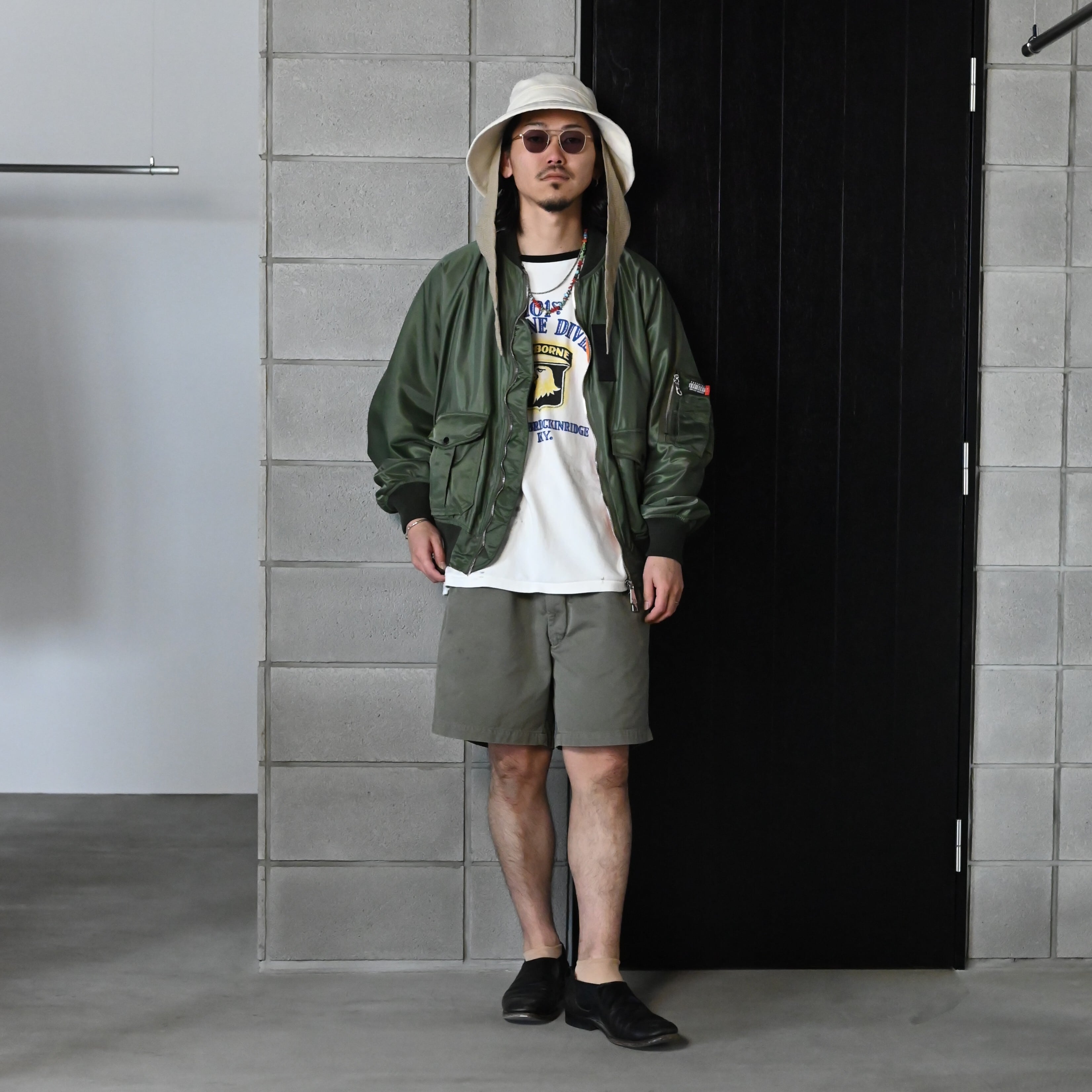 BOWWOW(バウワウ)US ARMY CHINO SHORTS AGEDコーディネート | GANKO