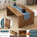 天然竹製　折り畳み　デスク　100％　竹製　60cm　ベッドテーブル　学習台　ロータイプ　折れ脚　テーブル　おしゃれ　可愛い　和風