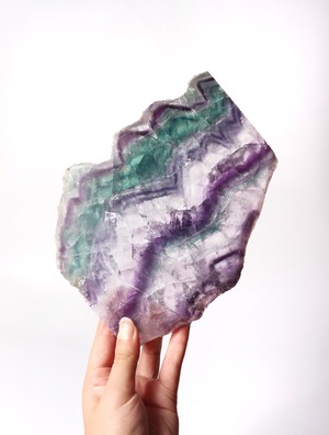 RAINBOW FLUORITE SLICE 01