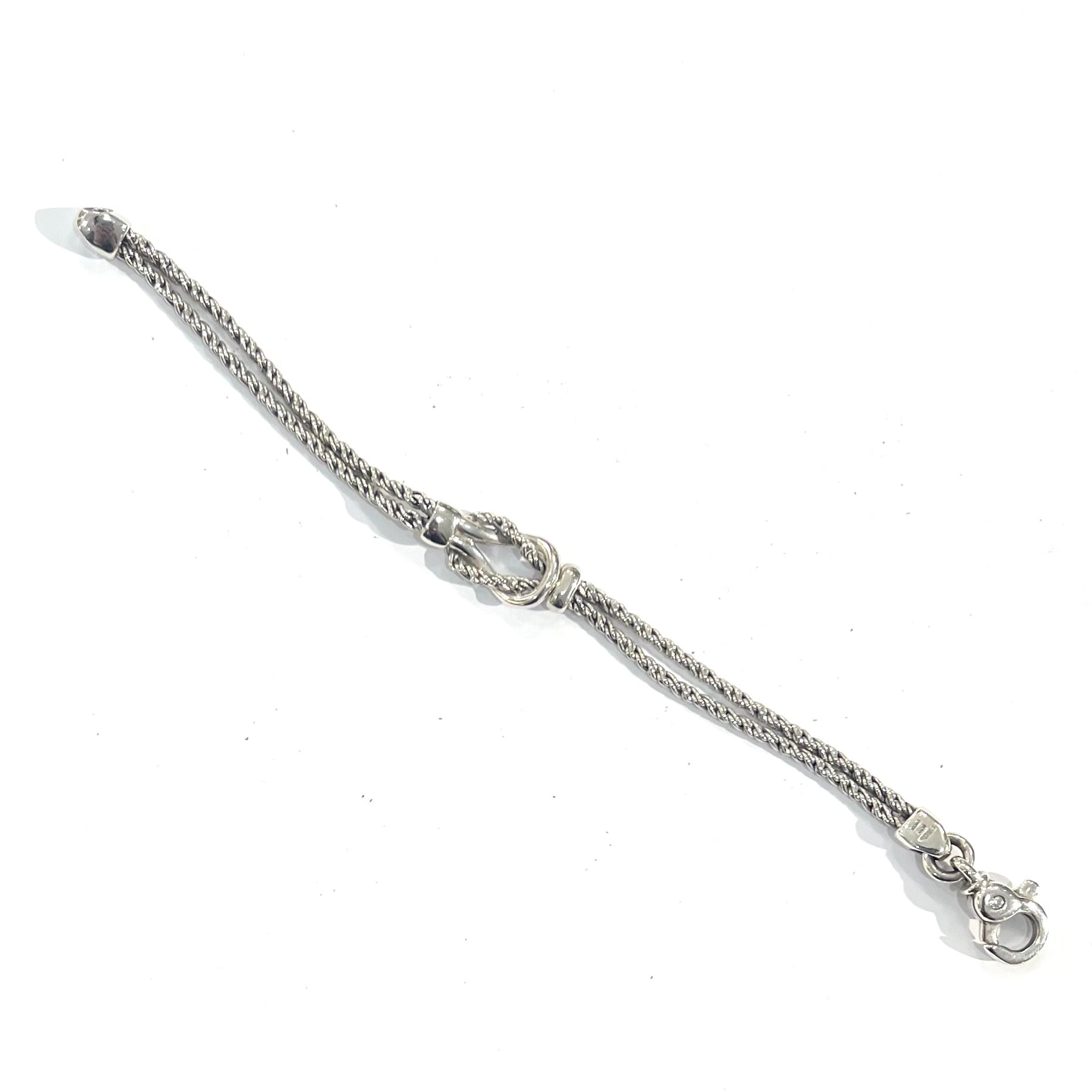 希少【TIFFANY&CO.】 2535ティファニー アンドコーダブルロープ