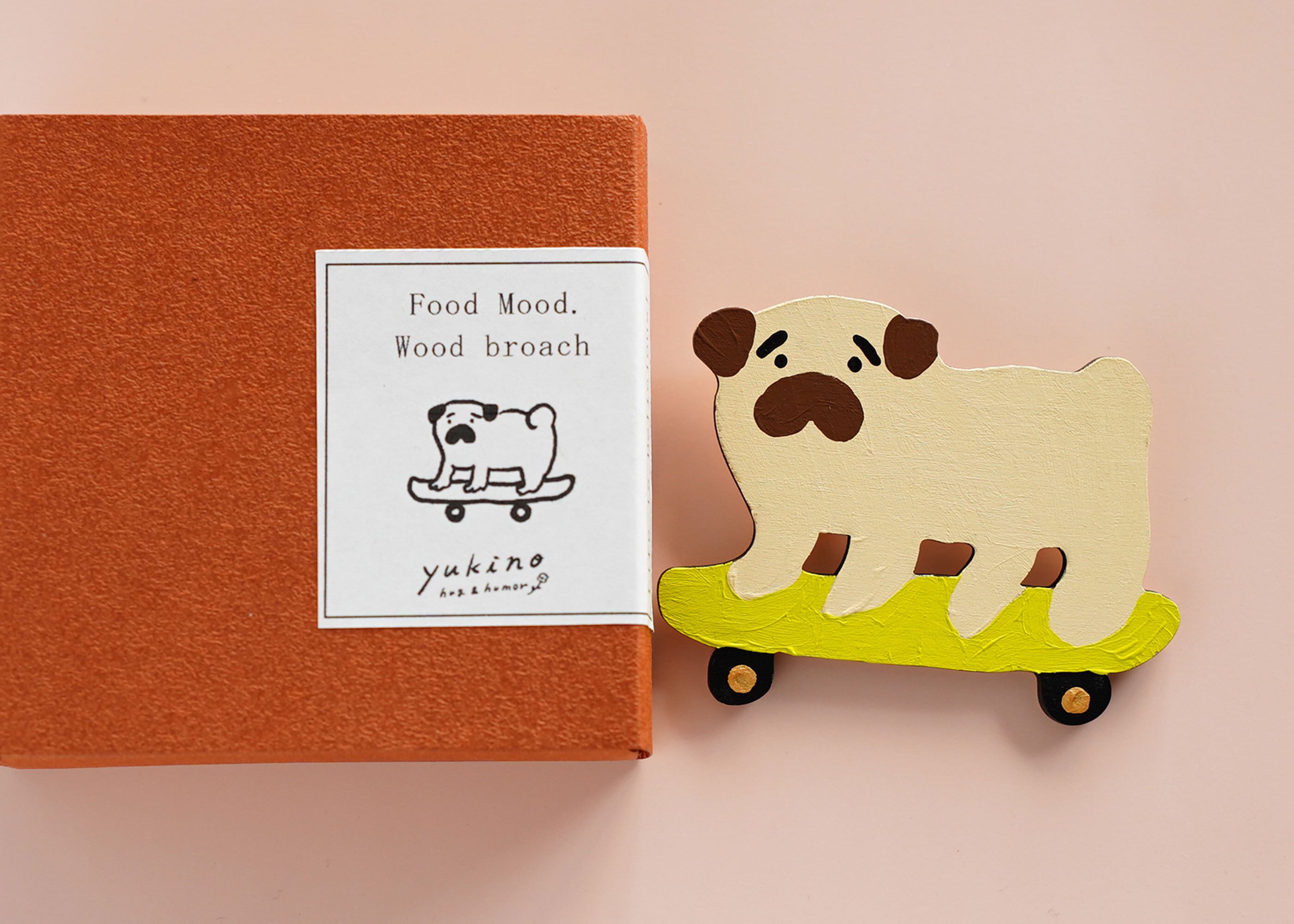 wood objet 原画 ミニブローチ-27