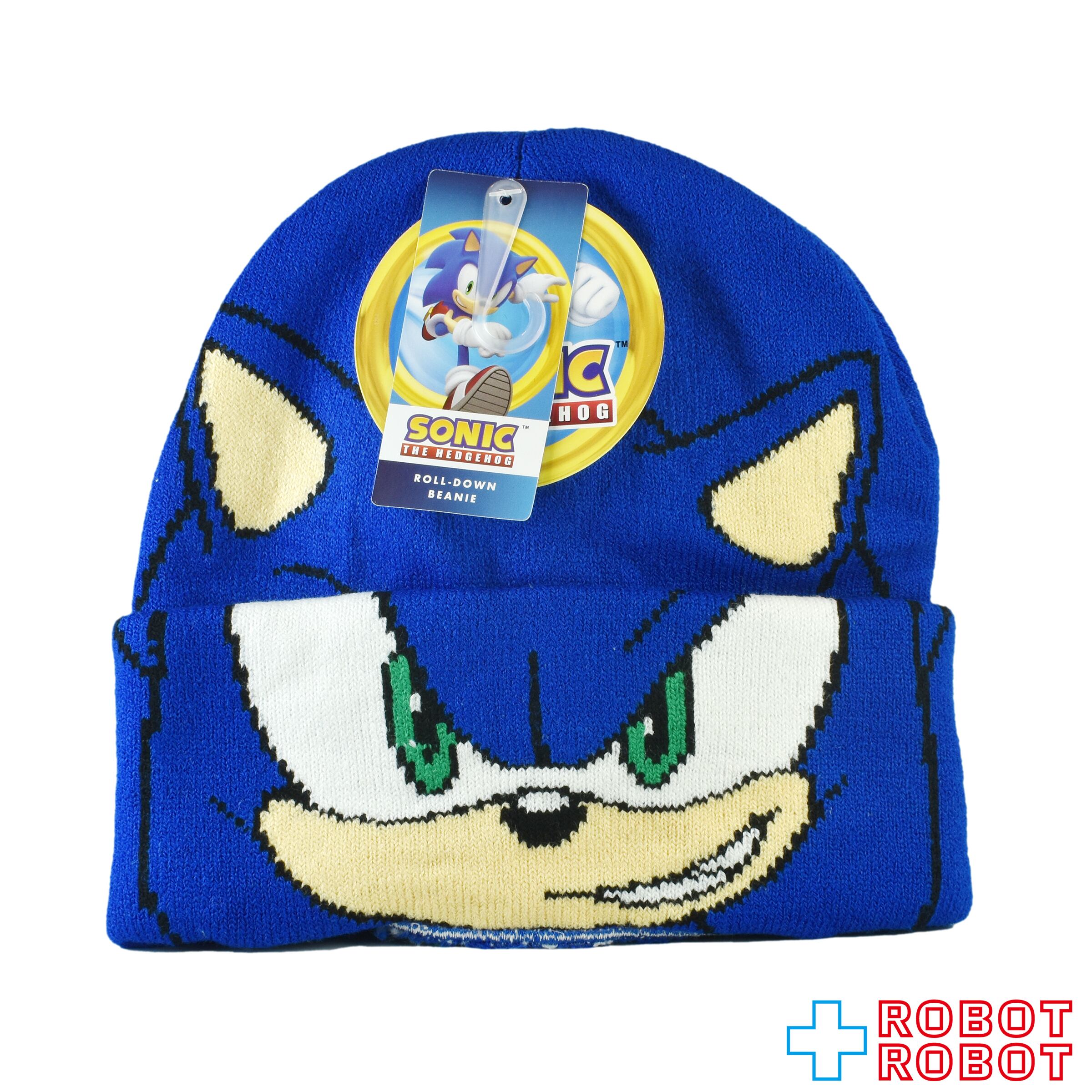 ソニック・ザ・ヘッジホッグ ロールダウン ビーニー ニット帽 紙