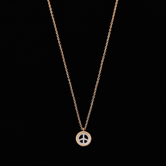 PEACE SHELL GOLD NECKLACE