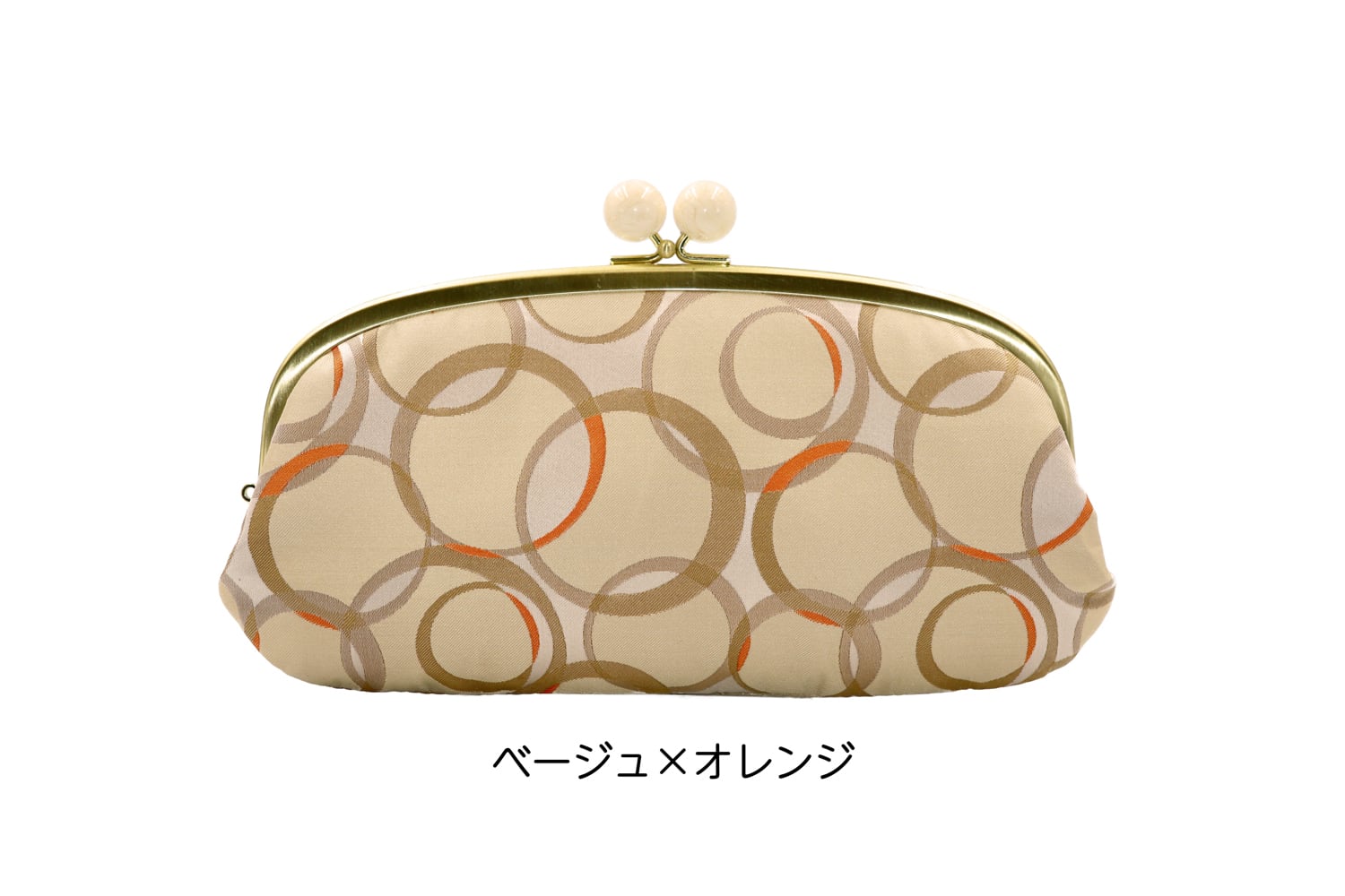 西陣織・がま口長財布・伝統工芸・親子がま口・大容量・バブルドット