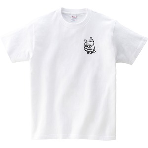 フレブル ワイルド＆クール フェイス Tシャツ dog28 顔イラスト ワンポイント 犬 フレンチブルドッグ 夏