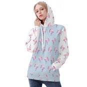 Women's All Over Print Hoodie Light Blue 4301