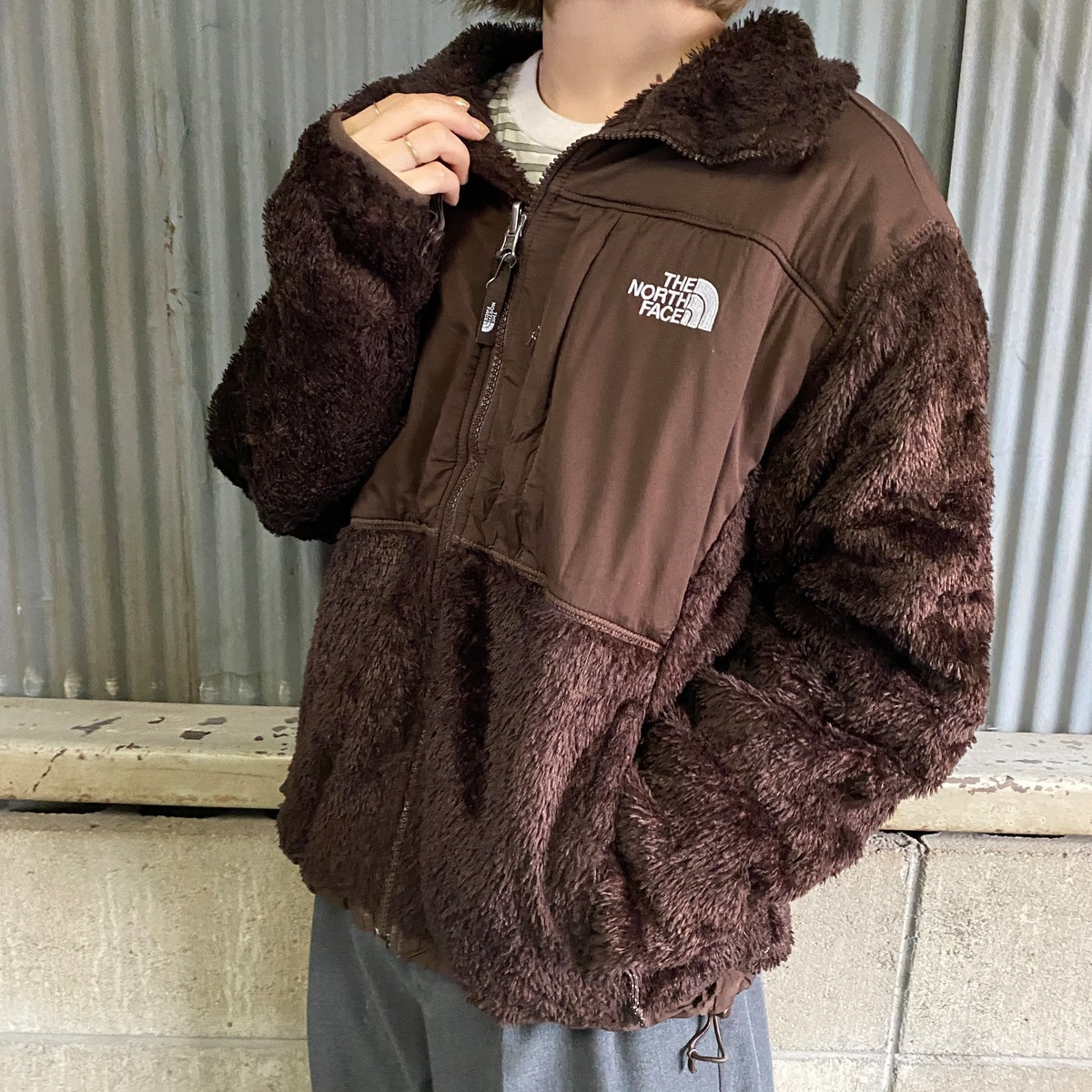 ザ ノースフェイス ボアフリースジャケット レディースM 古着 THE 