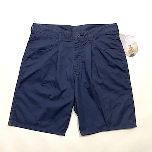 -USA製 DEAD STOCK- LEE ONE TUCK SHORTS -EASY RIDER RELAXED FIT- [NAVY] -W34-