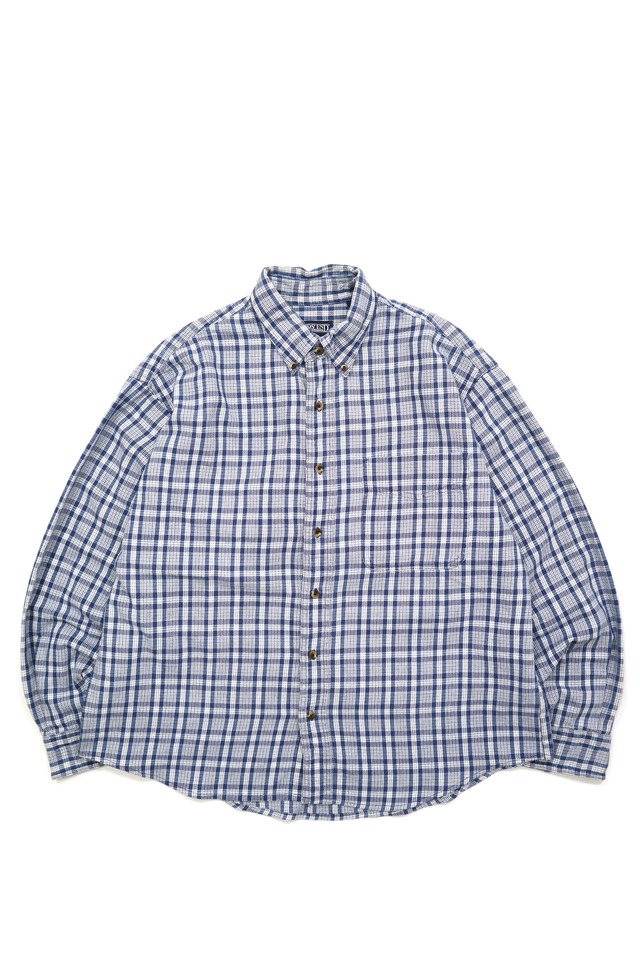 USED 90s LANDS’END l/s Plaid shirt