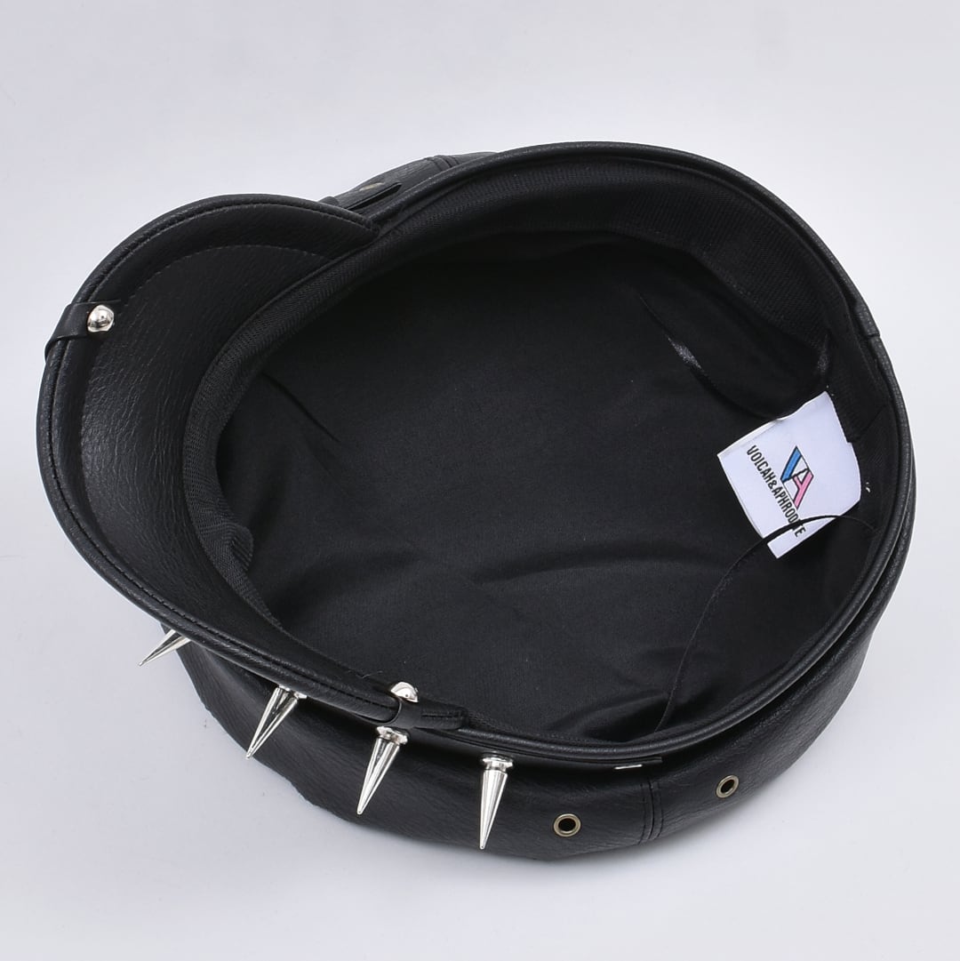 1/5新着】スパイクベルトレザーキャスケット | VOLCAN&APHRODITE