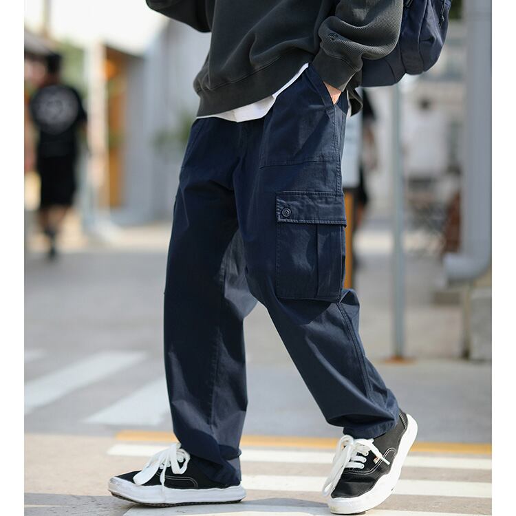 ★REGULAR MILITARY GREEN STRAIGHT PANTS　　　A0563