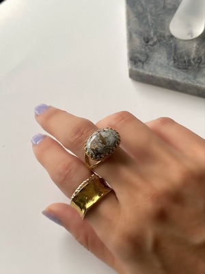 コッパーオパールリング