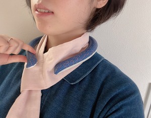 雪国どうぶつのクールネックガーゼ【ノンホルマリン加工】