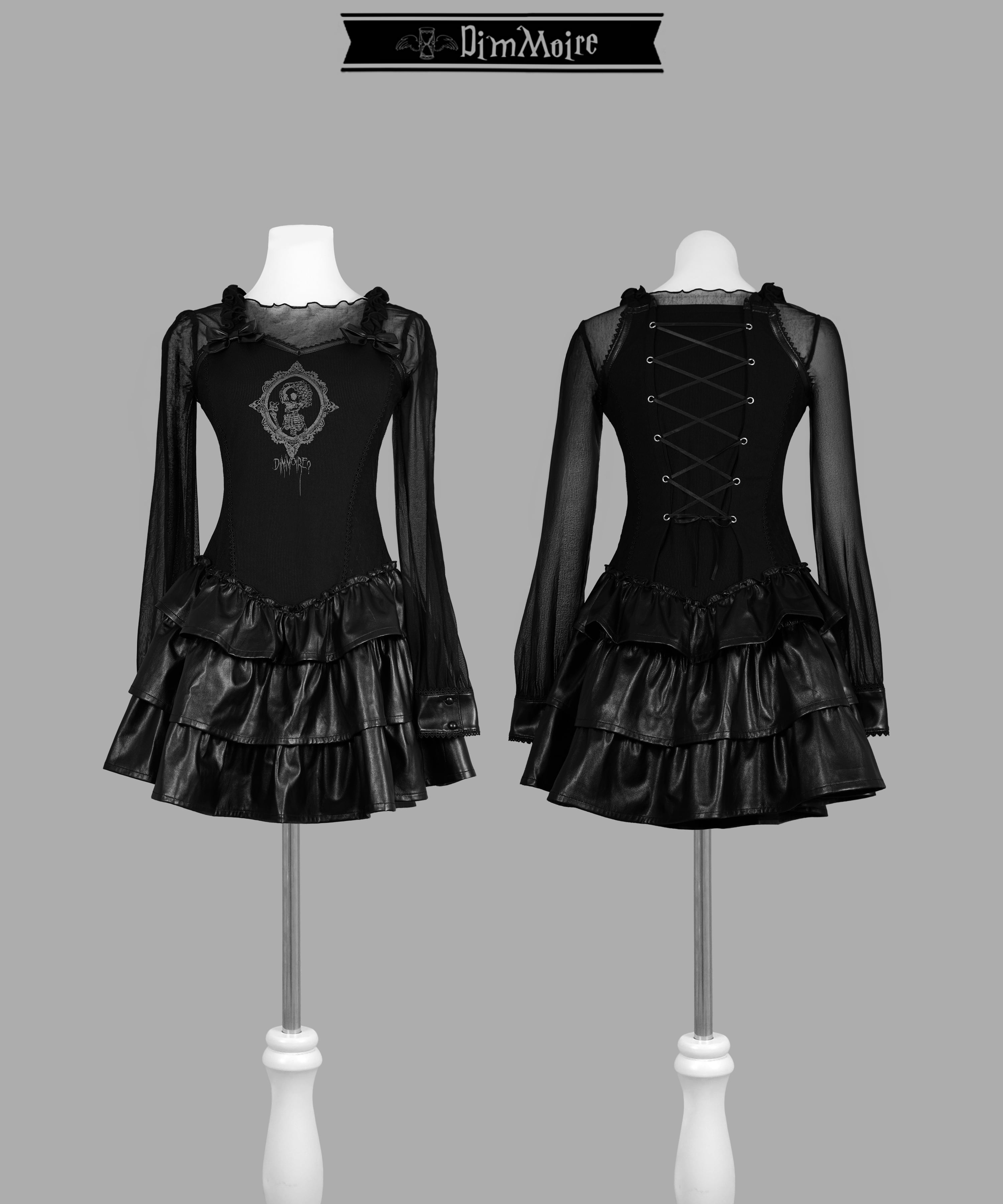 お嬢様のおでかけクラシカルスカート【Black】 | DimMoire