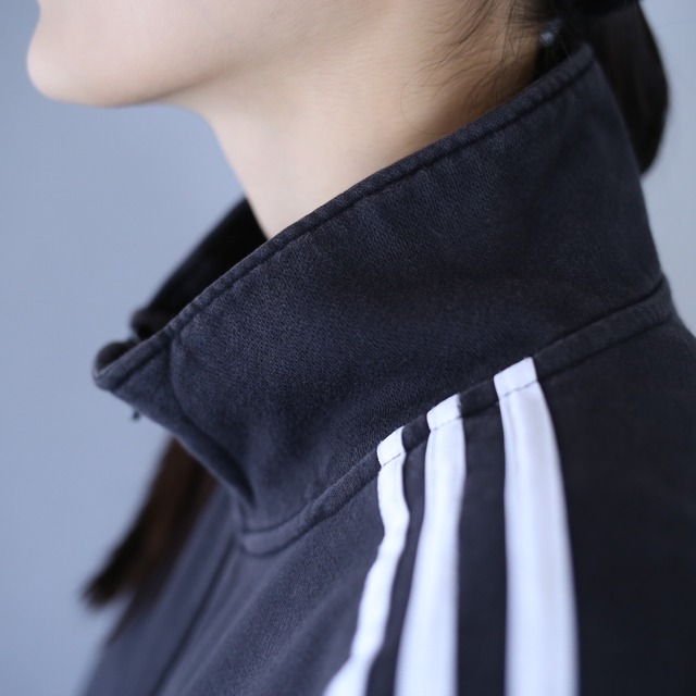 "adidas" one point logo embroidery  loose silhouette track jacket