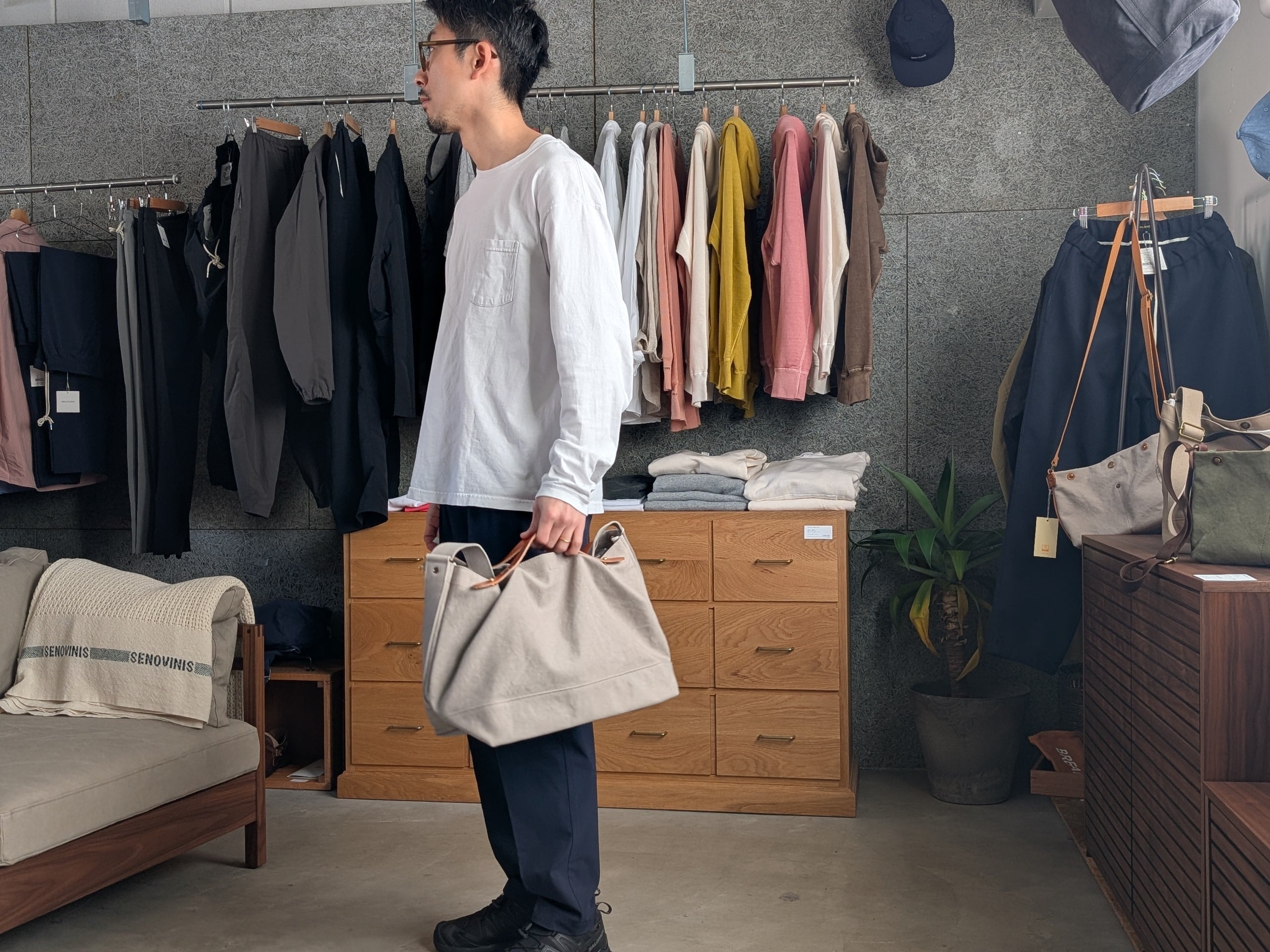 CROP middle（ショルダーバッグ） | suolo | inoya | Basic Life Store