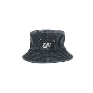 OL"D"-B- DENIM BUCKET HAT [BLACK x WHITE]