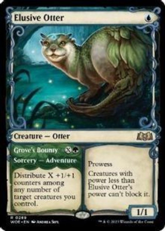 MTG《神出鬼没のカワウソ/Elusive Otter(WOE)》英語 ショーケース